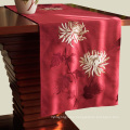 Fancy stain printed artificial grass jacquard embroidered christmas table runner